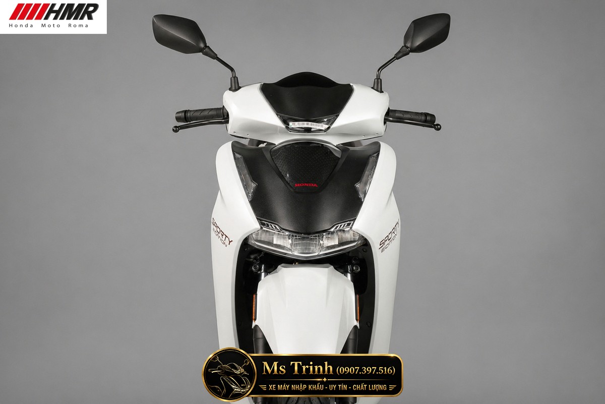 Honda SH350i nhập Ý 2026 tại Moto Cần Thơ - SH350i Sporty Trắng Nhám, Xám Bóng Đẳng Cấp Chuẩn Ý