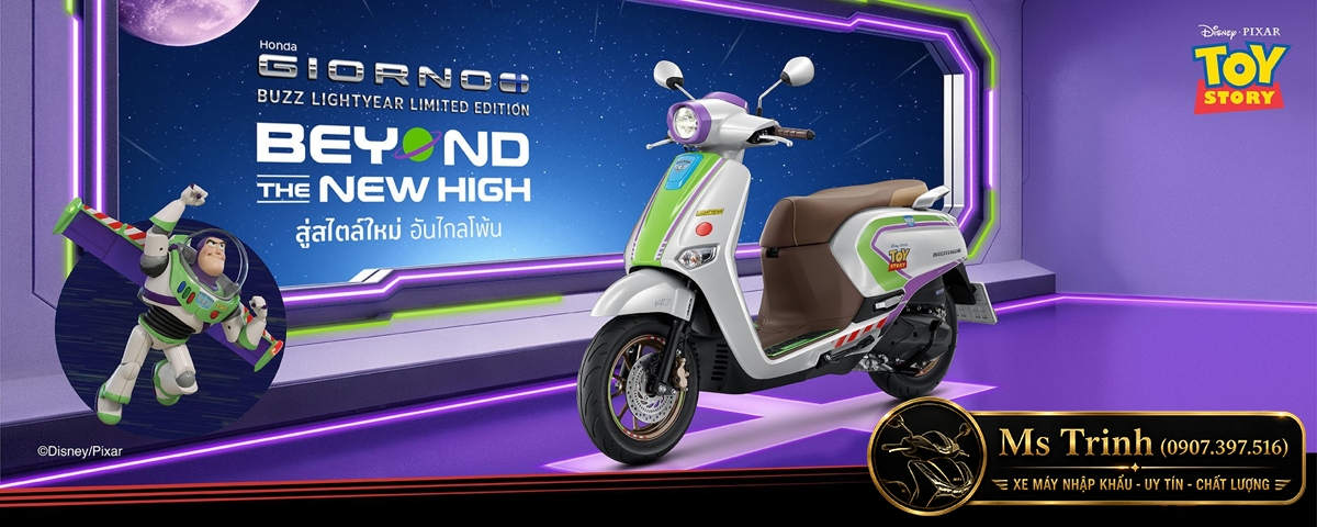 Honda Giorno+ Buzz Lightyear Limited Edition 2026 Bản giới hạn 2.000 xe tại Moto Cần Thơ