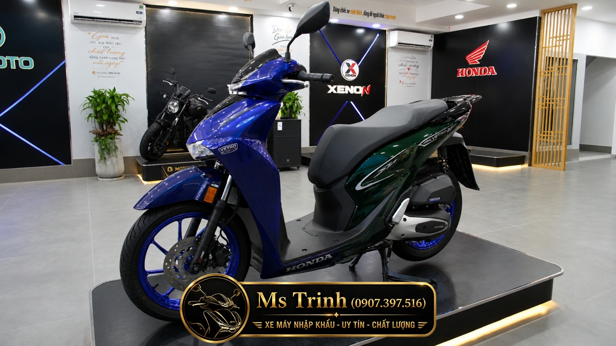 Honda SH150i Vetro Sapphire - Green tại Moto Cần Thơ: SH Ý 2 trong 1 giới hạn 200 xe
