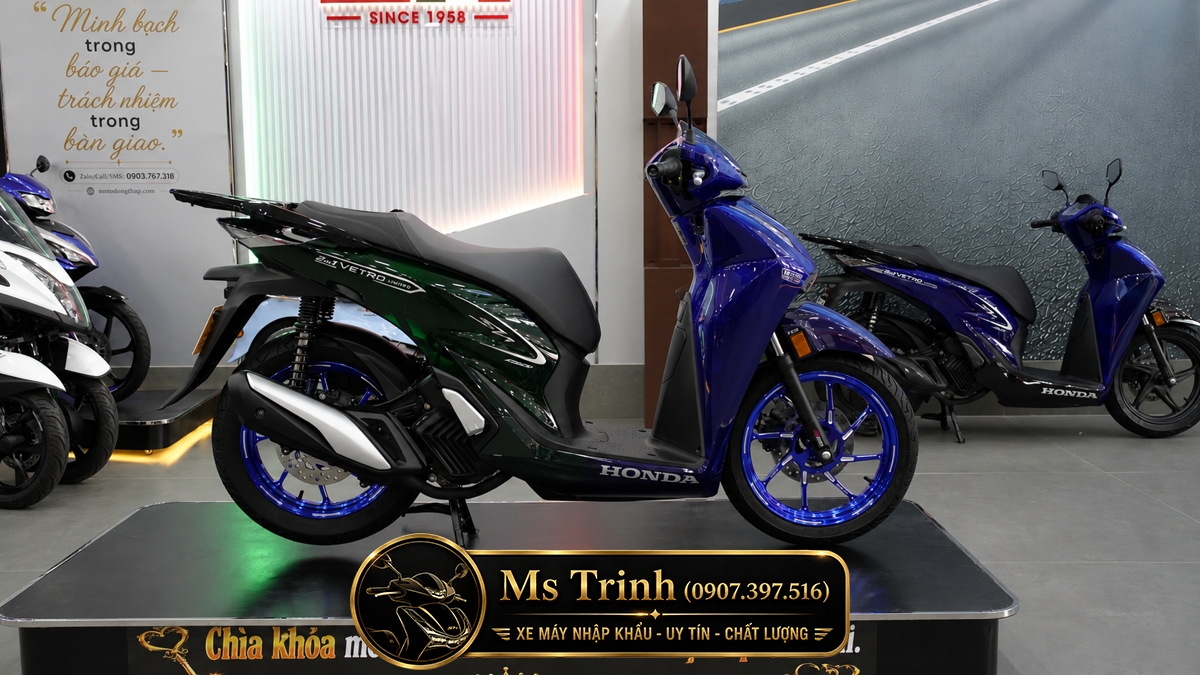 Honda SH150i Vetro Sapphire - Green tại Moto Cần Thơ: SH Ý 2 trong 1 giới hạn 200 xe