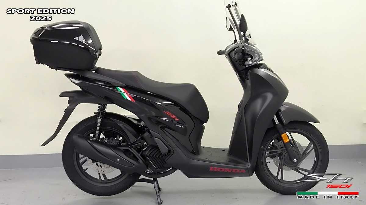 Honda SH150i 2025 Italy Sport Edition Màu Đen, Nhập Chính Hãng, Giá Rẻ tại Cần Thơ