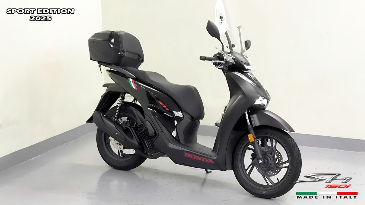 Honda SH150i 2025 Italy Sport Edition Màu Đen, Nhập Chính Hãng, Giá Rẻ tại Cần Thơ