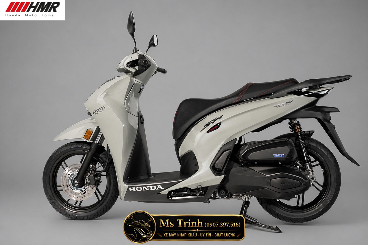 Honda SH350i nhập Ý 2026 tại Moto Cần Thơ - SH350i Sporty Trắng Nhám, Xám Bóng Đẳng Cấp Chuẩn Ý