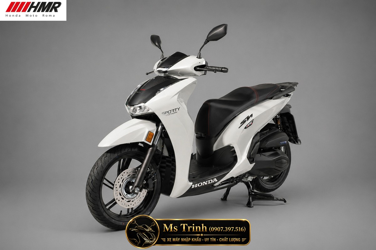 Honda SH350i nhập Ý 2026 tại Moto Cần Thơ - SH350i Sporty Trắng Nhám, Xám Bóng Đẳng Cấp Chuẩn Ý