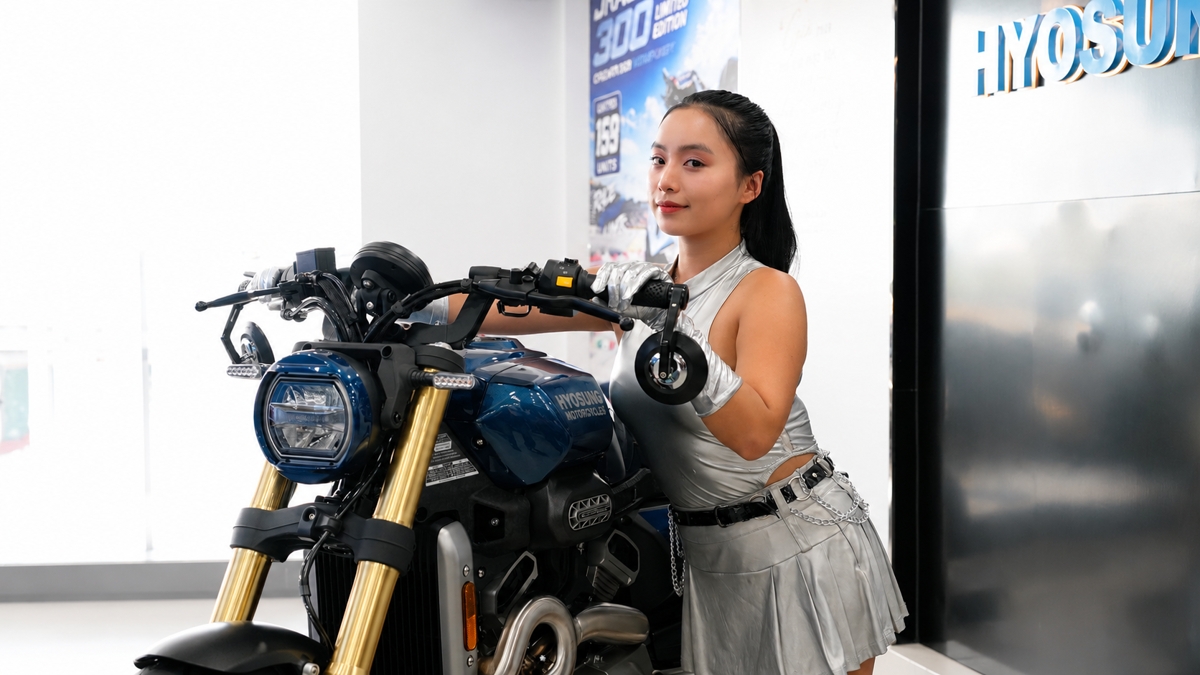 Hyosung GV350X tại Moto Cần Thơ - Cruiser 350cc Phong Cách Mỹ Cơ Bắp, Cá Tính