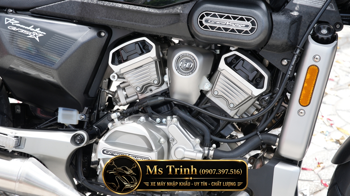 Hyosung GV350X tại Moto Cần Thơ - Cruiser 350cc Phong Cách Mỹ Cơ Bắp, Cá Tính
