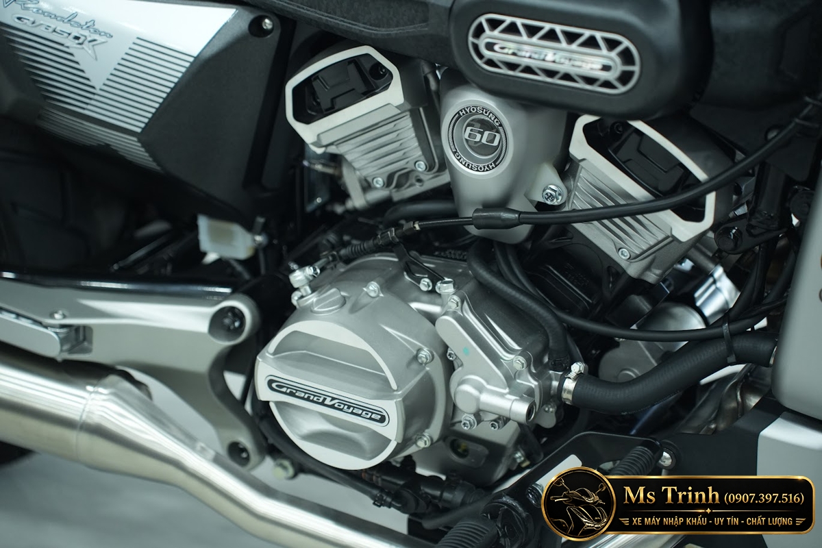 Hyosung GV350X tại Moto Cần Thơ - Cruiser 350cc Phong Cách Mỹ Cơ Bắp, Cá Tính