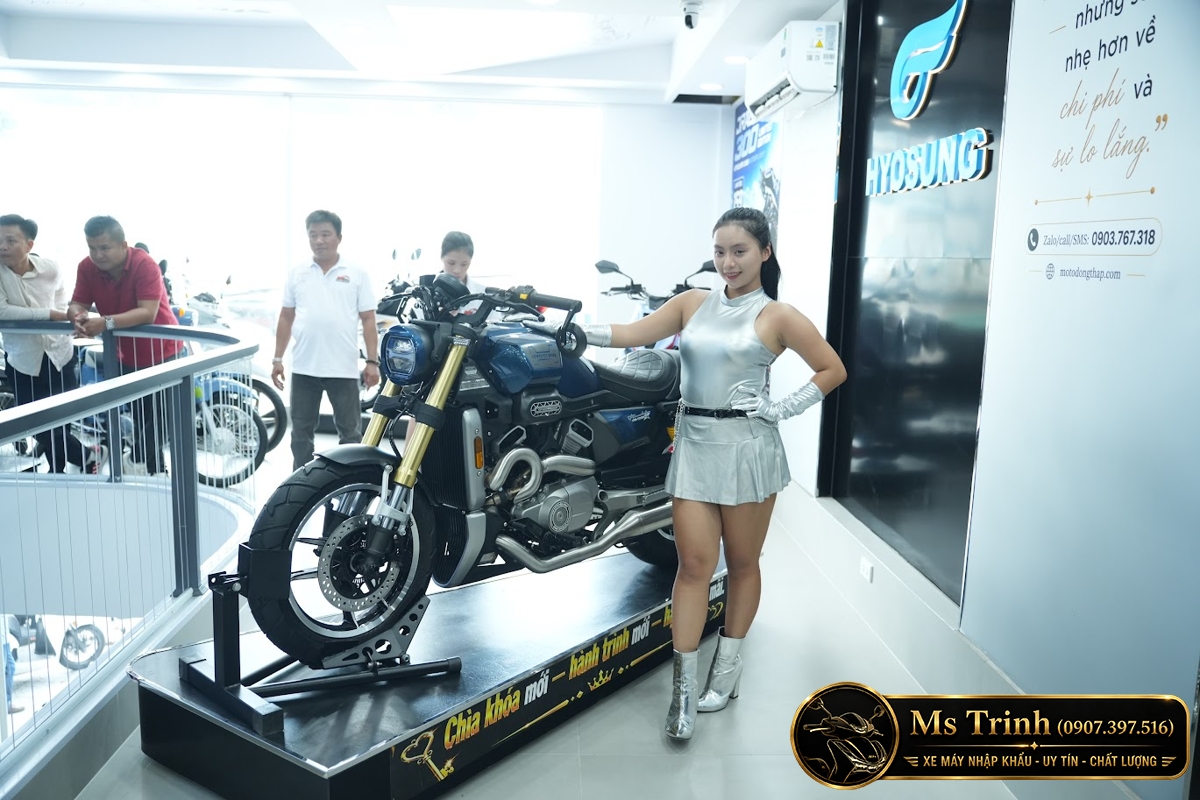 Hyosung GV350X tại Moto Cần Thơ - Cruiser 350cc Phong Cách Mỹ Cơ Bắp, Cá Tính