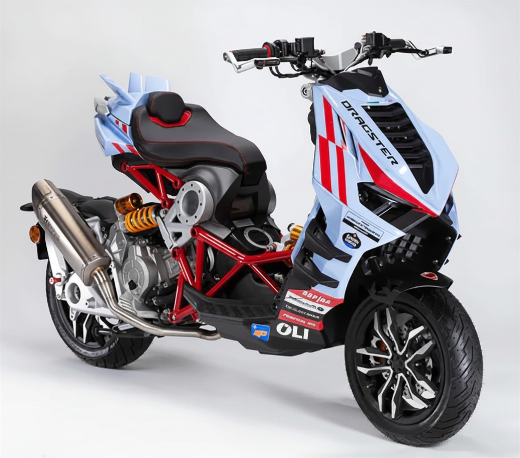Italjet Dragster 300 Gresini Racing Tại Moto Cần Thơ - Chiếc Scooter Ý Khiến Dân Chơi Xe Phải Ngoái Nhìn