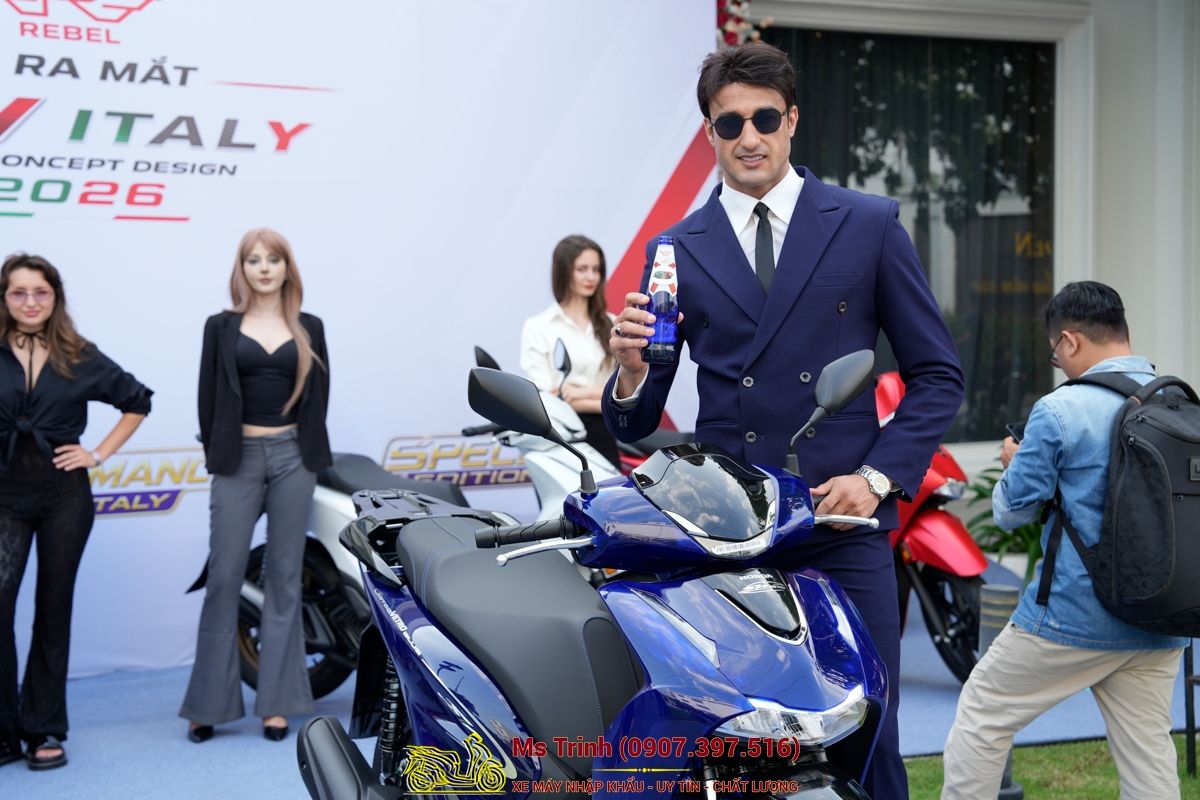 Honda SH150 Vetro Blue 2026 Limited Edition - Siêu phẩm SH Ý dàn áo xanh trong suốt cực hiếm tại Moto Cần Thơ