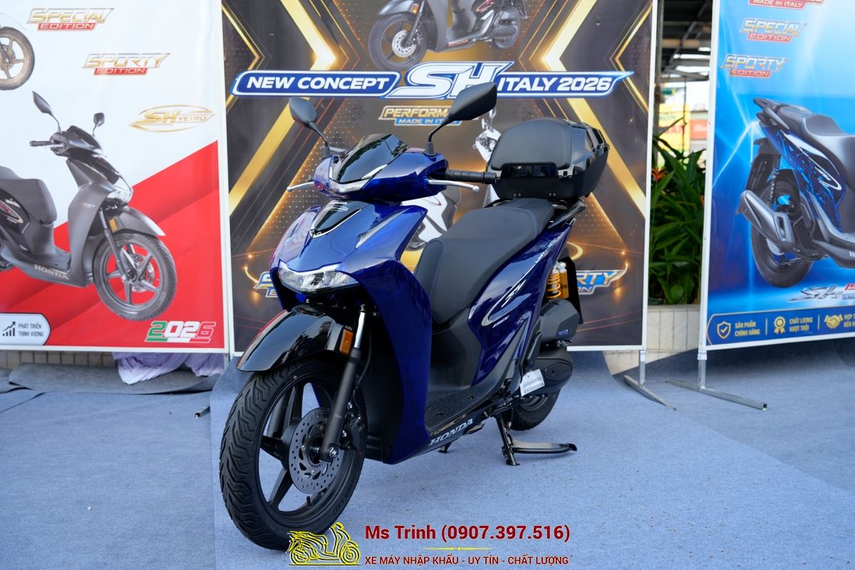 Honda SH150 Vetro Blue 2026 Limited Edition - Siêu phẩm SH Ý dàn áo xanh trong suốt cực hiếm tại Moto Cần Thơ