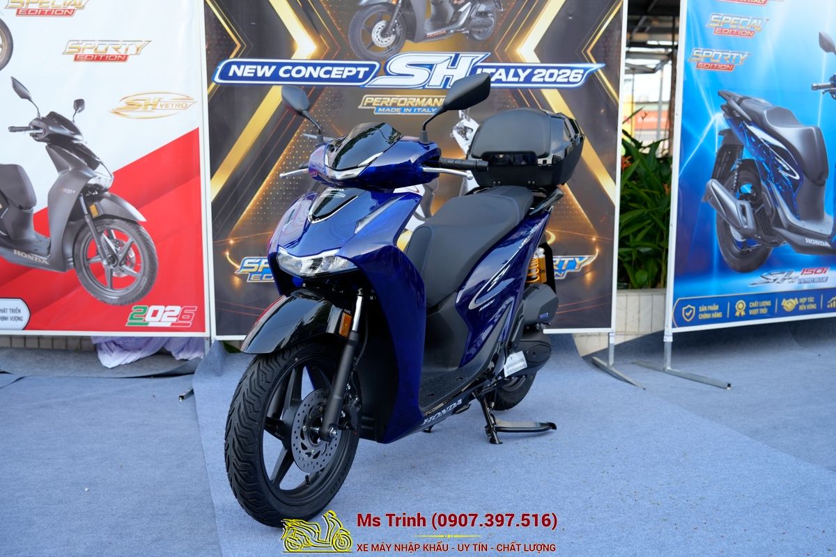 Honda SH150 Vetro Blue 2026 Limited Edition - Siêu phẩm SH Ý dàn áo xanh trong suốt cực hiếm tại Moto Cần Thơ