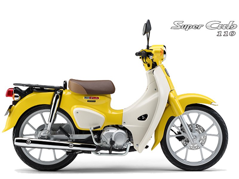 Honda Super Cub 110 ABS Nhật Bản màu vàng