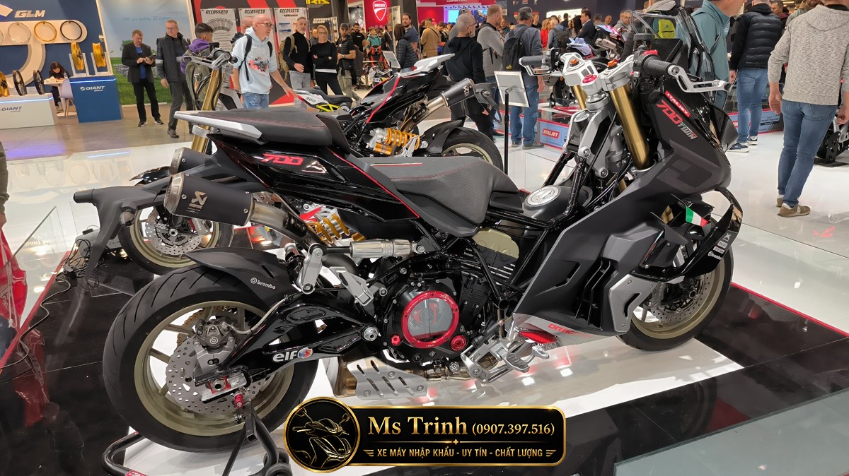 Thiết kế Italjet Dragster 700 2026 tạo cảm giác mạnh mẽ như một cỗ máy chiến đấu thực thụ