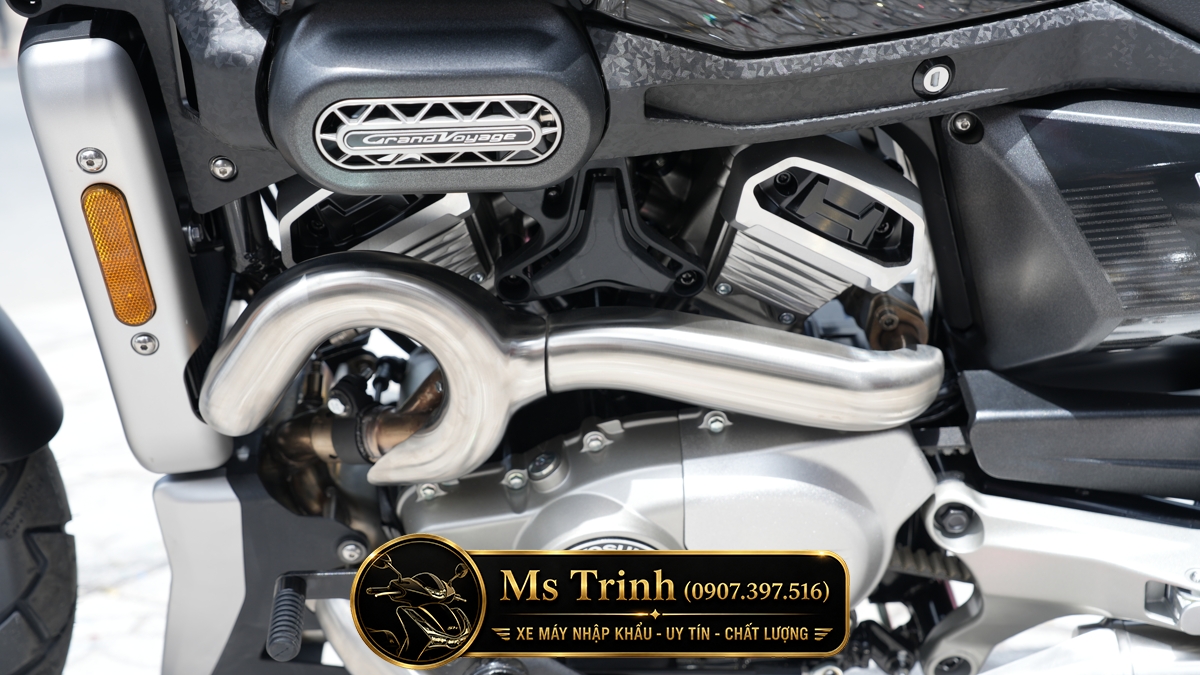 Hyosung GV350X là khối động cơ V-Twin dung tích thực khoảng 339cc.