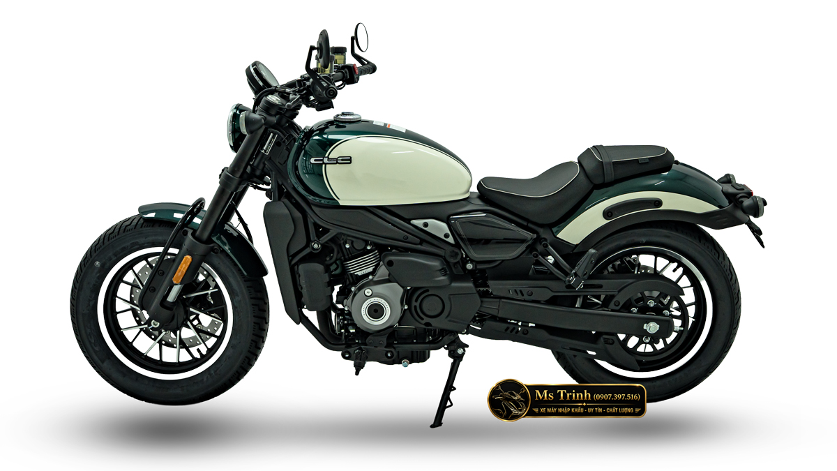 CFMOTO 450CL-C AMT màu trắng xanh 